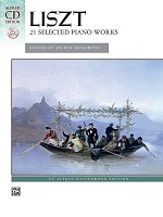 LISZT - 21 Selected Piano Works + CD / klavír
