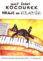 Little black cat plays the piano - children's songs
