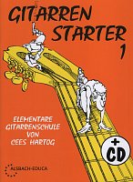 GITARRENSTARTER 1 by Cees Hartog + CD / method for little guitarists (in German)