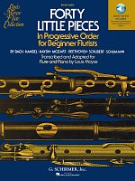 Forty Little Pieces + Audio Online / 40 drobných skladeb pro příčnou flétnu a klavír