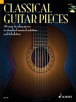 Classical Guitar Pieces + CD / jednoduchá kytara + tabulatura
