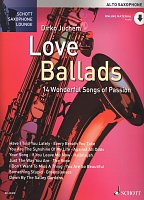 LOVE BALLADS (14 nádherných milostných ballad) + Audio Online / altový saxofon a klavír
