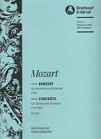 Mozart: Clarinet Concerto in A major K. 622 / clarinet and piano (piano reduction)