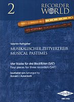 Musical Pastimes / štyri skladby pre tri zobcové flauty (SAT)