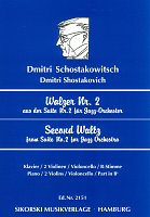 Second Waltz (from Jazz Suite No. 2) - komorní soubor / partitura a party