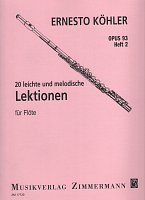 Ernesto Kohler: 20 Lektionen op.93, heft 2 / method for flute - easy and melodic lessons 11-20