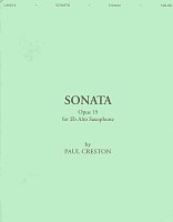 SONATA, Op.19 by Paul Creston for Alto Sax & Piano