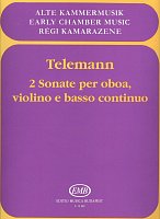 Telemann: 2 SONATE for oboe, violin and piano (basso continuo)