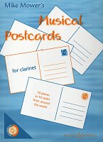 MUSICAL POSTCARDS + CD / 10 pieces in 10 styles from around the world for clarinet