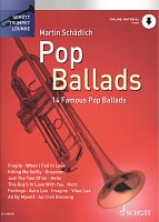 POP BALLADS (14 krásných populárních písní) + Audio Online / trumpeta a klavír