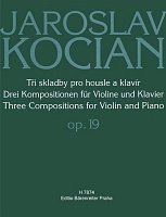 Kocian: Tři skladby pro housle a klavír op. 19