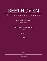 Beethoven: Bagatelle in A minor - Fur Elise (Pro Elišku) - urtext / klavír