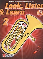 LOOK, LISTEN & LEARN 2 + CD / škola hry na Baritone / Euphonium T.C. (houslový klíč)