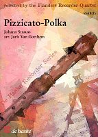 PIZZICATO-POLKA by Johann Strauss     recorder quartet (SSAB(T))