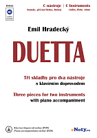 DUETTA - Emil Hradecký + CD / three pieces for two C instruments and piano (PDF)