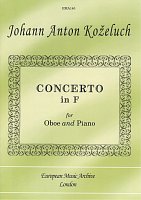 Koželuch, Johann Anton: Concerto in F / oboe + piano