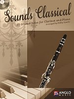 Sounds Classical - 17 Graded Solos + CD / klarnet i fortepian
