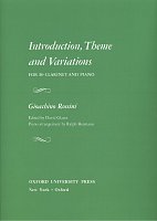 Introduction, Theme and Variations by G.Rossini / clarinet + piano