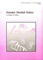 Kendor Recital Solos for Alto Saxophone - piano accompaniment
