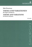 Theme and Variations by Balis Dwarionas for bassoon & piano