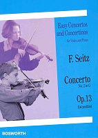 SEITZ: Concerto No.2 in G, op.13 (Pupil's Concerto No. 2) / housle a klavír