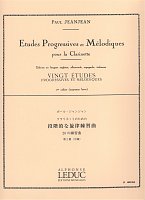 Jeanjean: Etudes Progressives & Melodiques 2 / 20 středně progresivních a melodických etud pro klarinet