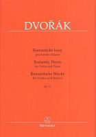 DVOŘÁK: Romantické kusy op.75 / housle a klavír