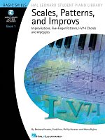 SCALES, PATTERNS AND IMPROVS 1 + Audio Online / piano