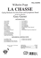 POPP: La Chasse (Galop Brillante) for Flute and Symphonic Band / partitura