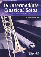 15 Intermediate Classical Solos + CD / trombone (BC+TC in Bb) + piano