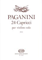 PAGANINI - 24 Capricci per violino solo / housle