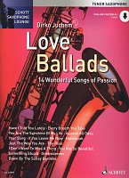 LOVE BALLADS (14 nádherných milostných balad) + Audio Online / tenorový saxofon a klavír
