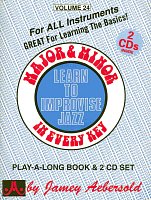 AEBERSOLD PLAY ALONG 24 - MAJOR & MINOR IN EVERY KEY + CD