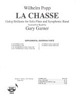 POPP: La Chasse (Galop Brillante) for Flute and Symphonic Band /  doplňující set partů pro evropské nástroje