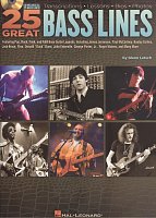25 Great Bass Lines + CD / basová kytara + tabulatura