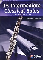 15 Intermediate Classical Solos + CD / klarinet a klavír