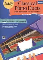 EASY CLASSICAL PIANO DUETS 1 -  Teacher and Student