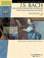 J.S.BACH: Selections from The Notebook for Anna Magdalena Bach + Audio Online / klavír