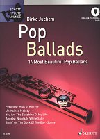 POP BALLADS (16 beautiful pop ballads) + Audio Online / příčná flétna a klavír