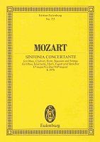 MOZART - SINFONIA CONCERTANTE Es-DUR, K 297b na obój, klarnet, waltornię, fagot i fortepian / partytura