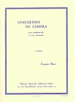 CONCERTINO DA CAMERA by Jacques Ibert for Alto Sax & Piano