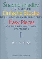 Snadné skladby 17. a 18. století I.  piano solos