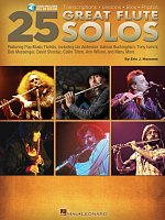 25 Great Flute Solos + Audio Online / notové přepisy sól * životopisy * fotografie
