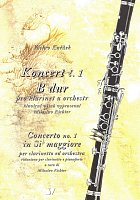 KNĚŽEK: Koncert č.1 B dur pro klarinet + orchestr (klavírní výtah)