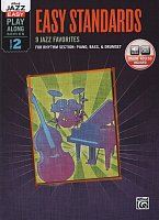 Alfred Jazz Easy Play Along Series 2 -  Easy Standards + Audio Online / doprovod - party rytmické sekce (klavír/basa/bicí)
