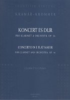 Koncert ES-DUR, OP. 36 pro klarinet a orchestr (klavírní výtah) - F.V.Kramář    klarinet & piano