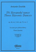 DVORÁK: Three Slavonic Dances op.46, no.1 & 6, op. 72, no. 2 / flute quartet