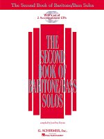 The Second Book of Baritone / Bass Solos + 2x CD // vocal + piano