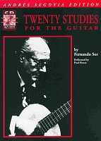 TWENTY STUDIES for the Guitar by Fernando Sor + CD / 20 cvičení pro kytaru