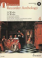 Baroque Recorder Anthology 4 + Audio Online / altová zobcová flétna a klavír